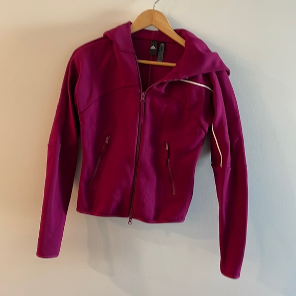 Adidas Burgundy Hoodie - Picture 1 of 5